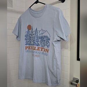 Pendleton Light Blue Graphic Tee Shirt